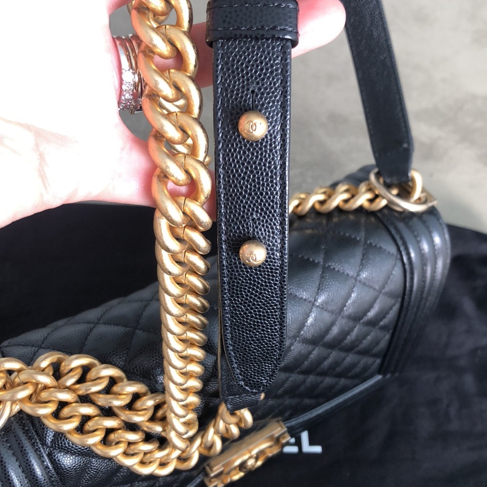 β€οΈ SOLD β€οΈ Stunning Boy CHANEL Handbag - Picture 12 of 15